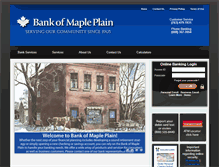 Tablet Screenshot of bankofmapleplain.com